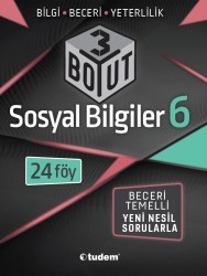 TUDEM - TUDEM 6. Sınıf Sosyal Bilgiler 3 Boyut 24 Föy