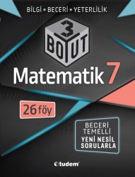 TUDEM - TUDEM 7. Sınıf Matematik 3 Boyut 