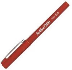 Artline 200 Fine Writing Pen Dark Red