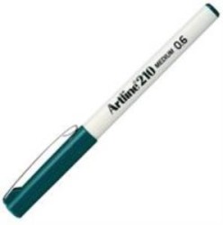 ARTLİNE - Artline 210N Keçe Uçlu Yazı Kalemi Uç:0,6mm Koyu Yeşil