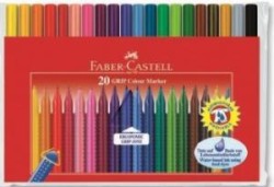 FABER-CASTELL - Faber-Castell Grip Keçeli Kalem, 20'li Poşet