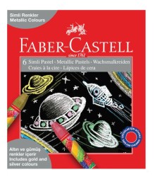 FABER-CASTELL - Faber-Castell Simli Pastel Boya, 6 Renk (Stoklarla Sınırlıdır)
