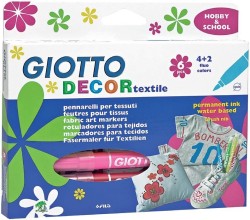 FİLA - Giotto Decor Tekstil Boyası/Askılı Paket 6'lı