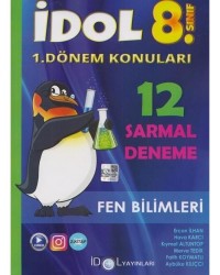 İDOL YAYINLARI - İDOL 8. SINIF FEN BİLİMLERİ 1. DÖNEM 12 Lİ SARMAL DENEME