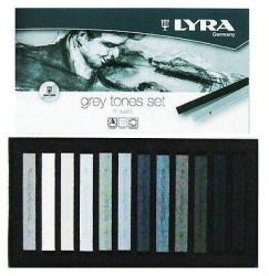 LYRA POLYCRAYONS SOFT - Toz Pastel/Gri Tonlar