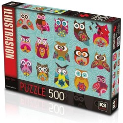 KS GAMES - PUZZLE 500 MULTİ OWLS