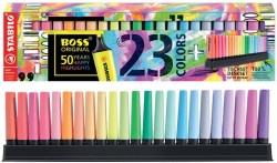 STABILO - STABILO FOSFORLU KALEM BOSS 23 LÜ SET(9 FLORESAN+14 PASTEL RENK)