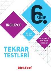 TUDEM - TUDEM 6. SINIF BLOKTEST İNGİLİZCE TEKRAR TESTLERİ