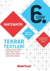 TUDEM - TUDEM 6. SINIF BLOKTEST MATEMATİK TEKRAR TESTLERİ