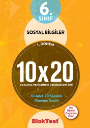 TUDEM - TUDEM 6. SINIF BLOKTEST SOSYAL BİL. 10x20 KAZANIM DENEMELERİ 1. DÖNEM