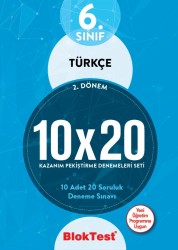 TUDEM - TUDEM 6. SINIF BLOKTEST TÜRKÇE 10x20 KAZANIM DENEMELERİ 2. DÖNEM