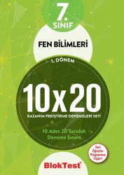 TUDEM - TUDEM 7. SINIF BLOKTEST FEN BİLİMLERİ 10x20 KAZANIM DENEMELERİ 1. DÖNEM