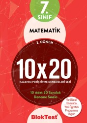 TUDEM - TUDEM 7. SINIF BLOKTEST MATEMATİK 10x20 KAZANIM DENEMELERİ 2. DÖNEM