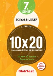 TUDEM - TUDEM 7. SINIF BLOKTEST SOSYAL BİL. 10x20 KAZANIM DENEMELERİ 2. DÖNEM