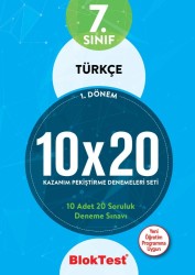 TUDEM - TUDEM 7. SINIF BLOKTEST TÜRKÇE 10x20 KAZANIM DENEMELERİ 1. DÖNEM