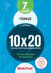 TUDEM - TUDEM 7. SINIF BLOKTEST TÜRKÇE 10x20 KAZANIM DENEMELERİ 2. DÖNEM