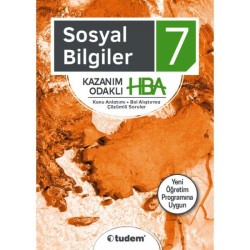 TUDEM - TUDEM 7. SINIF SOSYAL BİLGİLER KAZANIM ODAKLI HBA