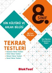 TUDEM - TUDEM 8. SINIF BLOKTEST DİN KÜL. VE AHLAK B. TEKRAR TESTLERİ