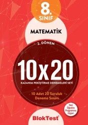 TUDEM - TUDEM 8. SINIF BLOKTEST MATEMATİK 10x20 DENEMELERİ 2.DÖNEM