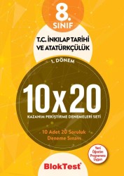 TUDEM - TUDEM 8. SINIF BLOKTEST T.C. İNKILAP TAR. 10x20 DENEMELERİ 1.DÖNEM