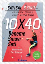 TUDEM - TUDEM 8. SINIF SAYISAL 10x40 DENEME SINAVI SETİ