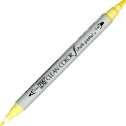 ZIG - ZIG CLEAN COLOR F CHALK PASTEL TCS-6500 050 YELLOW